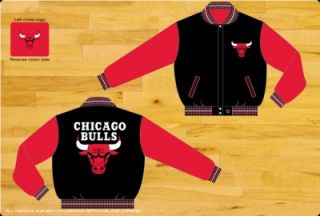 Chicago Bulls NBA Two Toned Reversible Wool Youth Jacket by JH Design