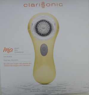 Clarisonic MIA Face Brush Sonic Skin Cleansing System Yellow 1 Speed