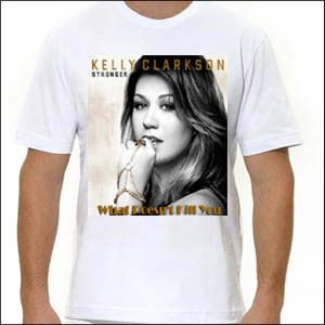 Kelly Clarkson Stronger Tshirt Tee Mens Womens New