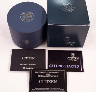 Citizen Watch Eco Drive Black ion Plated Steel Carbon Dial AW1095 54E