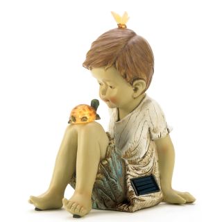  Figurine SOLAR Lamp Light Statues Children Frog Bird Fairy Angel
