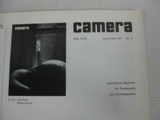  Issues Camera Magazines Photography Cinematography 1971 1972