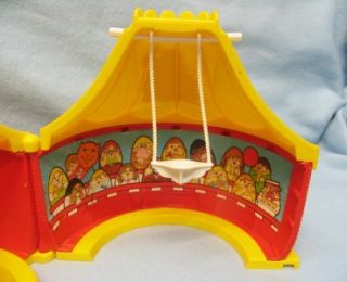 Vintage 1977 Weeble Circus Woobles Tent Playset Hasbro