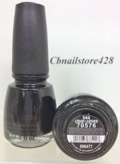 China Glaze Polish Color Black Liquid Leather 70576 1 2 oz New