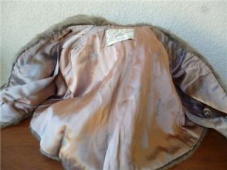 Vintage Genuine Chinchilla Fur Stole Wrap Shrug Cape Gorgeous So Soft