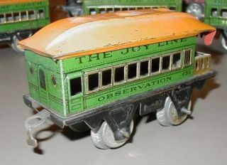 Vintage Joy Line Four Car Train Plus Electric Engine and Tender O