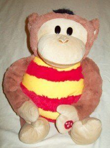 Mushabelly CHATTER MicroBead ZACHARY Monkey JAY AT PLAY Plush Stuffed