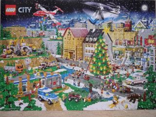 Lego City Mining & Christmas 2 sided Promotion Poster New 2012