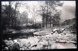 Pineville KY 1917 Clear Creek Wooden Foot Bridge