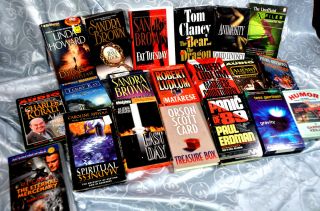  Book Lot 20 Novels Thillers Misc Tom Clancy Robert Ludlum Brown