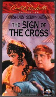The Sign of The Cross Claudette Colbert VHS VG Cond 096898082433