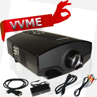 LED Home Theater Projector LCD 1080p 3 HDMI 2 USB 800x480 M01 Vvme