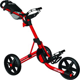 Clicgear Red Model 3 0 Golf Foldable Push Cart Clic Gear Pushcart