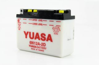 80 Honda CM200T Twinstar Yuasa 6N12A 2D Battery