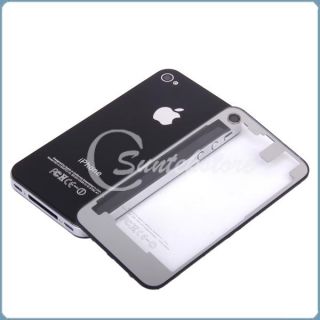 Silver Clear Transparent Glass Back Cover Housing Replacing or Apple