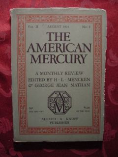 Amer Mercury August 1924 Clarence Darrow Prohibition