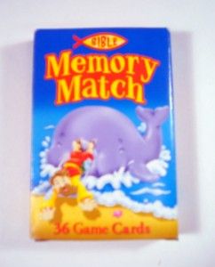 Preschool Bible Christian Memory Match Game Cards New