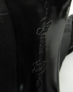 Report Signature Kane Thigh High Black Leather Boots 9 Platform High