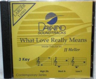 JJ Heller What Love Really Means New Accompaniment CD