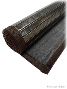  Brown Slat Bamboo Carpet Rug Floor Mat 2 x 4 w Backing