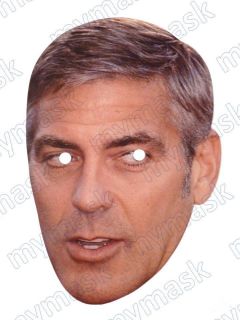 George Clooney Celebrity Party Mask Fun For Stag Hen Parties