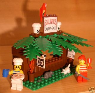 ARR CUSTOM PIRATE CAFE set LEGO restaurant food lot w/cutlass minifig