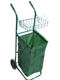  Garden Rolling Yard Cart for Pruning Cleanup Removable Leaf Bag