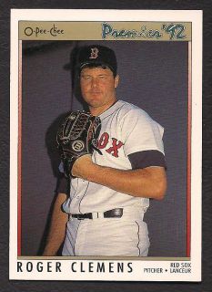 1992 O Pee Chee Premier 105 Roger Clemens