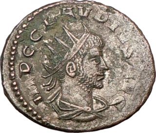 2442 certified authentic ancient coin of claudius ii roman emperor 268