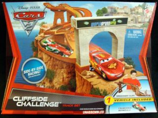NEW Disney Pixar Cars 2 Cliffside Challenge Track Diecast Racing Play