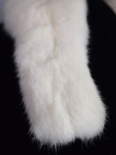 Vtg 60s Lord Taylor Velvet Coat White Mink Fur Collar Swing Dress