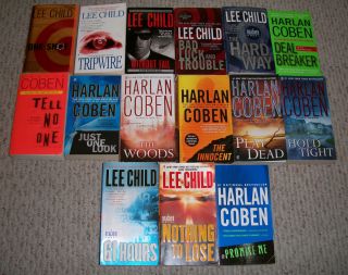 Lot of 15 Harlan Coben Lee Child Paperbacks Listed