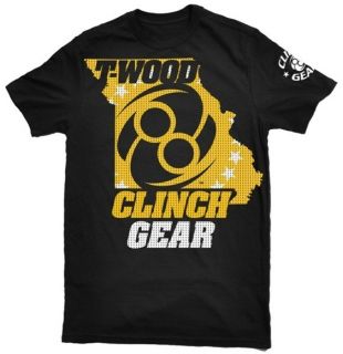 Clinch Gear Mens T Shirt Tyron Woodley Signature Tee T Wood MMA Size