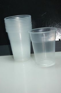 100 Pcs Disposable Clear Plastic Cups 180 ml 6 oz for Parties Spacial