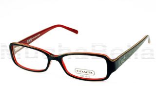  coach eyeglass frames brown with signature temples brand coach model