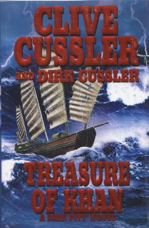 Clive Cussler Signed Treasure of Khan 1st Ed 2006 NF
