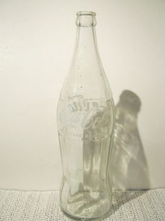 Coca Cola Glass 26 oz Bottle Empty Good Condition