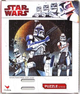 description star wars clone wars clone trooper 48pc puzzle box
