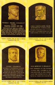 Lot of 9 execs UMP Gold Hall of Fame Plaque Postcards