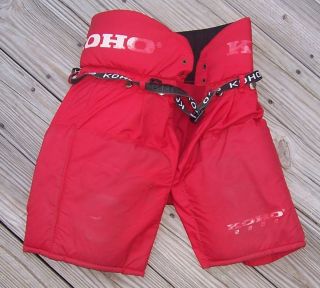 Used Red Koho Ice Hockey Pants ~ Size Jr M, 26 28, 65 70 cm