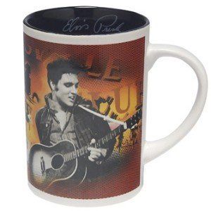Elvis Presley 18 oz Decal Coffee Cup Mug New