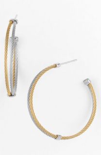 Charriol Modern Cable Mix Hoop Earrings