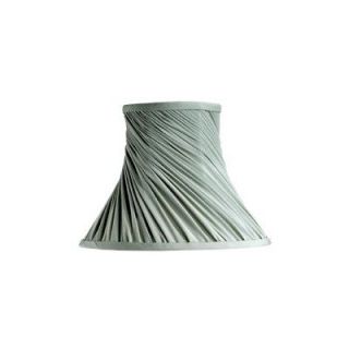 NEW 7 in. Wide Clip On Chandelier Lamp Shade, Sage Green, Faux Silk