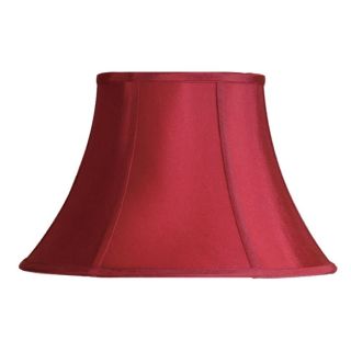 New 7 in Wide Clip on Chandelier Lamp Shade Red Faux Silk Fabric Laura