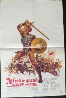 ALFRED THE GREAT 16x24 French 1970 David HEMMINGS