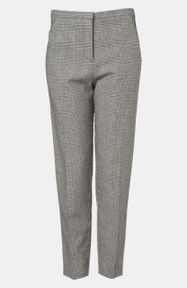 Topshop Houndstooth Plaid Tapered Pants