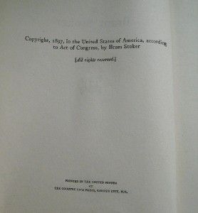 dracula bram stoker 1931 reprint regular edition