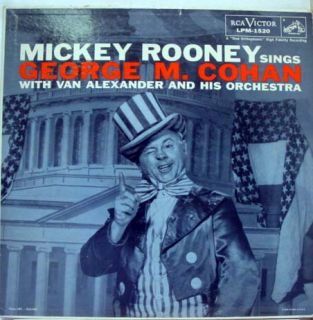 mickey rooney sings george m cohan label rca victor records format 33