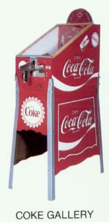  Cola Coin Operated Shooting Gallery Game Top Marquis Sign Coke