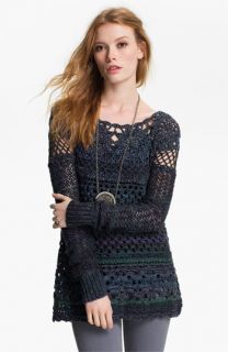 Free People Ring of Roses Crochet Sweater